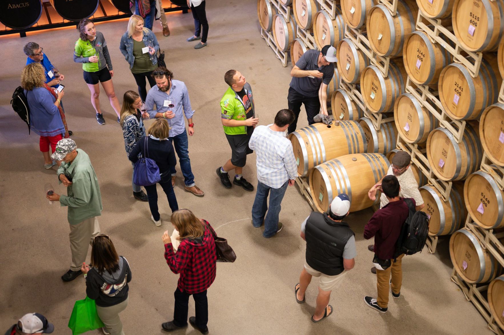 Barrel tasting at Crush Challenge